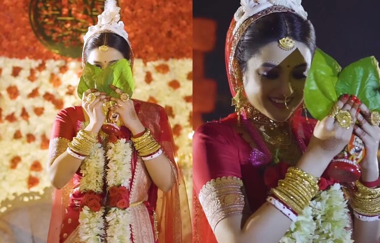 ১৫ ডিসেম্বর বাঙালি রীতি মেনেই সাত পাঁকে বাধা পড়েছেন সৌরভ দাস ও দর্শনা বণিক। সম্পর্ক নিয়ে খুব বেশি আলোচনায় না এসে সোজা বিয়ের পিঁড়িতে বসেছেন এই দুই তারকা। ছবি: ইনস্টাগ্রাম