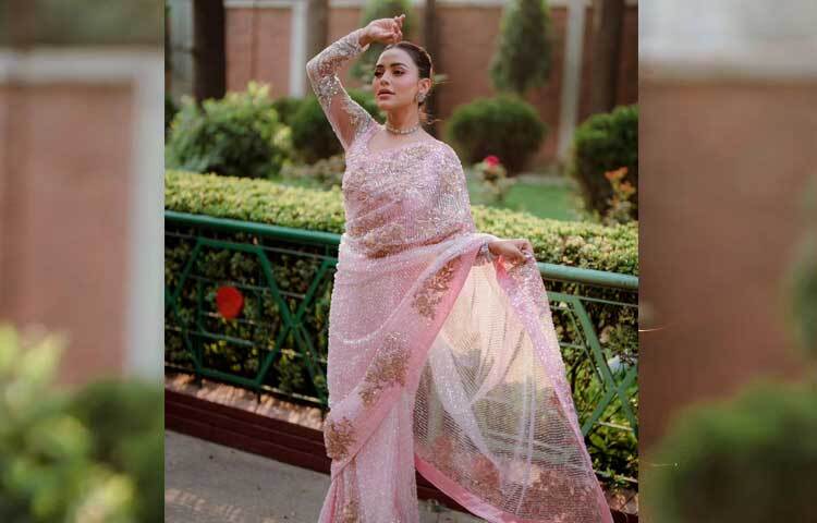 শাড়িতে অপরূপ নুসরাত ফারিয়া। ছবি: নুসরাত ফারিয়ার ফেসবুক থেকে