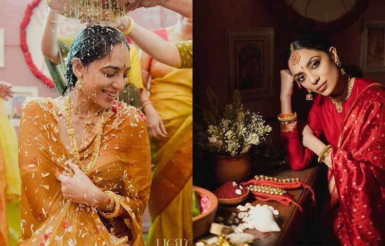 হলুদ থেকে বিয়ে সব অনুষ্ঠানেই নায়িকাকে বেশ লাস্যময়ী লেগেছে। চলুন দেখে নেই অভিনেত্রীর বিয়ের বেশকিছু ছবি।