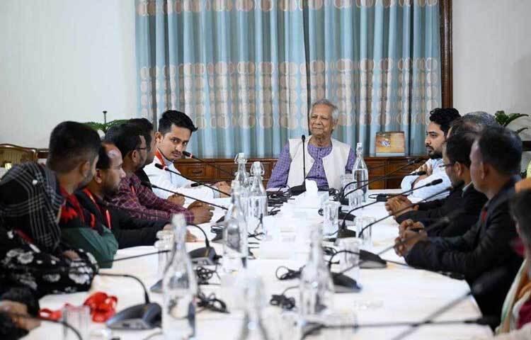 ৯ ফেব্রুয়ারি প্রধান উপদেষ্টার বাসভবন যমুনায় তারা ড. মুহাম্মদ ইউনূসের সঙ্গে সাক্ষাৎ করেন।