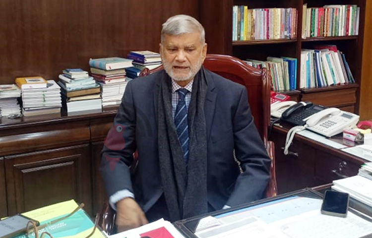 দীর্ঘ ১০ বছর দায়িত্ব পালনের পর মন্ত্রণালয় থেকে বিদায় নিচ্ছেন পরিকল্পনামন্ত্রী এম এ মান্নান। ছবি: জাগো নিউজ