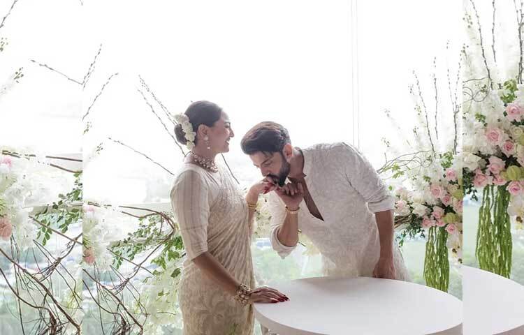 বিয়ের পরই সামাজিক যোগাযোগ মাধ্যম ইনস্টাগ্রাম বিয়ের ছবি প্রকাশ করেছেন সোনাক্ষী। ক্যাপশনে লিখেছেন, সাত বছর আগে এই দিনে (২৩ জুন) একে অপরের মাঝে ভালোবাসার খোঁজ পেয়েছিলাম। ছবি: সোনাক্ষীর ইনস্টাগ্রাম থেকে