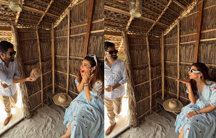 অভিনেত্রীর সঙ্গে ছিলেন তার স্বামী সনি পোদ্দারও।