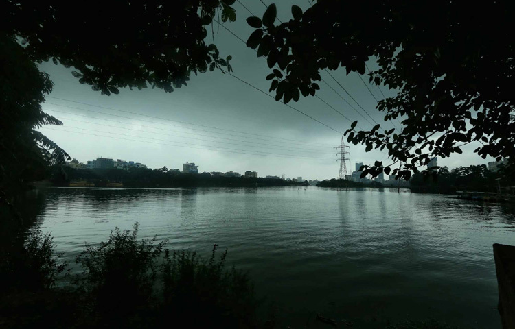 সকালের আলো ফুঁড়ে উঠলেও, আকাশে ছড়ানো মেঘ বলছে অন্য গল্প।