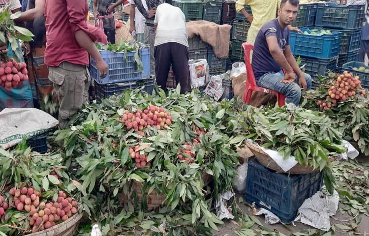 আড়ত থেকে শুরু করে খুচরা বাজার এমনকি অলিগলি থেকে মহাসড়ক সর্বত্রই আম, জাম, লিচু, কাঁঠাল, আনারসসহ বিভিন্ন দেশীয় রসালো ফলে ভরপুর। ছবি: মাহবুবুল ইসলাম পলাশ