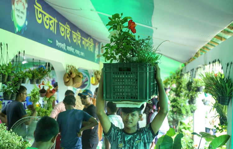 মাসব্যাপী এই আয়োজনকে ঘিরে প্রাণচাঞ্চল্য ফিরেছে পুরো এলাকাজুড়ে। শহরের কংক্রিটের ক্লান্ত মানুষ যেন একটু সবুজ আশ্রয়ের খোঁজেই ছুটে আসছেন এখানে।