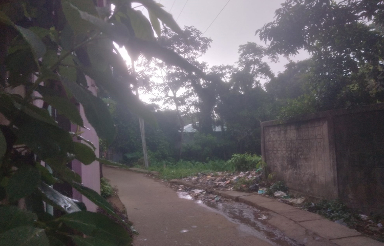 শুরুতে হালকা বৃষ্টি পড়ে দমকা হাওয়া ও বজ্রপাত মুহূর্তেই যেন তাপপ্রবাহকে দমিয়ে দিয়েছে। ছবি: এম মাঈন উদ্দিন