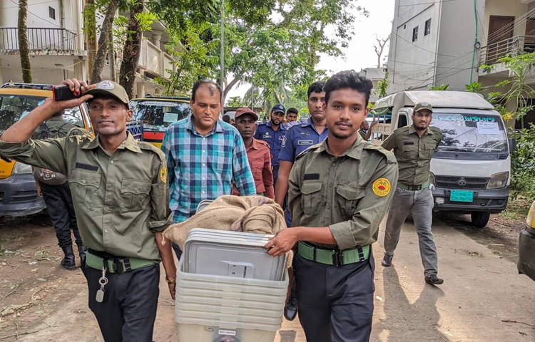 বুধবার সকালে সব কেন্দ্রে পাঠানো হবে ব্যালট পেপার। ছবি: এম মাঈন উদ্দিন