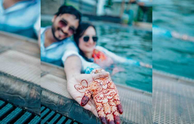 এই ছবি পোস্ট করে নাদিয়া ক্যাপশনে লিখেছেন, ‘এখানে আমরা।’ ছবি: নাদিয়ার ফেসবুক থেকে