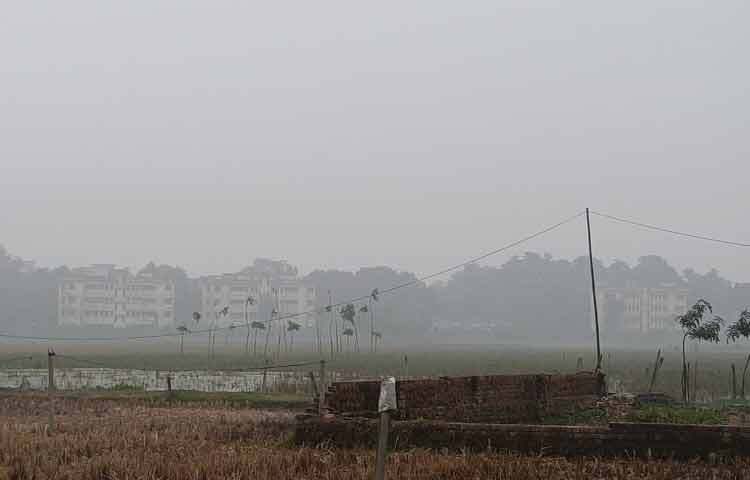 দিনাজপুর আবহাওয়া অফিসের ভারপ্রাপ্ত কর্মকর্তা তোফাজ্জল হোসেন বলেন, বায়ুমণ্ডলের উপরিভাগে জলীয় বাষ্প বা কুয়াশার পরিমাণ বেড়েছে। তাই এ সময়ে সূর্যের আলোর প্রখরতা বা দাপট অনেকটাই কম থাকবে। তাই আগামী দু-তিন দিন দিনের তাপমাত্রা কিছুটা কমে আসবে এবং রাতের তাপমাত্রা প্রায় অপরিবর্তিত বা সামান্য কিছুটা হ্রাস-বৃদ্ধি হতে পারে।