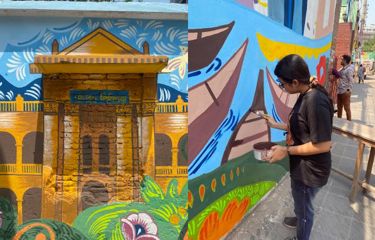 নতুন বছরকে বরণ করে নিতে চলছে প্রস্তুতি। ছবি: মেহেরাবুল ইসলাম সৌদিপ