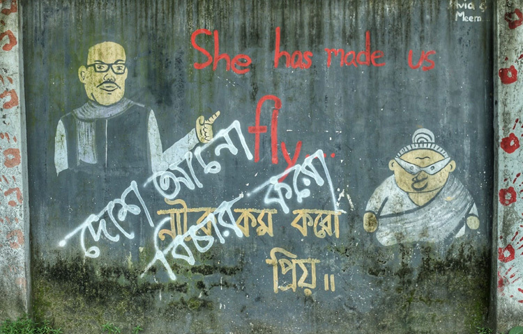 এক বছর আগে যে দেয়ালে লেখা হয়েছিল প্রতিবাদের কবিতা, আজ তা হয়তো কিছুটা বিবর্ণ। তবে চেতনা কি কখনও বিবর্ণ হয়? ‘জুলাই বিপ্লব’ শুধু একটি সময়ের আন্দোলন নয়, এটি একটি ধারাবাহিক প্রতিরোধের নাম। সেই প্রতিরোধের নিঃশব্দ সাক্ষী হয়ে দেয়ালগুলো এখনও দাঁড়িয়ে আছে। সময়ের আঁচে বিবর্ণ হলেও, দেয়ালের রঙে মিশে আছে এক অমলিন ইতিহাস, যা হারিয়ে যাবে না সহজে।