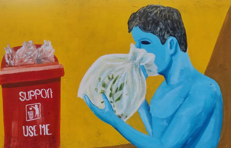 দীর্ঘদিনের অপরিচ্ছন্ন নোংরা পুলটি এখন আবর্জনামুক্ত। এখন এ পুলের পরিবেশ নিয়ে শিক্ষার্থীরাও রয়েছেন বেশ স্বস্তিতে। পুলের পাশে বিনেরও ব্যবস্থা করা হয়েছে। ছবি: শ্বাশতী সরকার