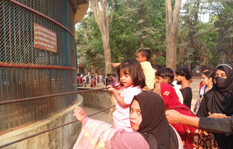 দুপুরের পর থেকেই মিরপুর-১ সনি সিনেমা হল থেকে রায়েনখোলা মোড় হয়ে চিড়িয়াখানা পর্যন্ত দীর্ঘ যানজট লক্ষ করা গেছে। এ অবস্থায় অনেকেই বিসিআইসি কলেজের সামনে থেকেই হেঁটে চিড়িয়াখানা যাচ্ছেন।