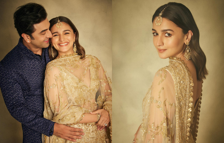 হাস্যোজ্জ্বল রণবীর-আলিয়া। ছবি: ইনস্টাগ্রাম