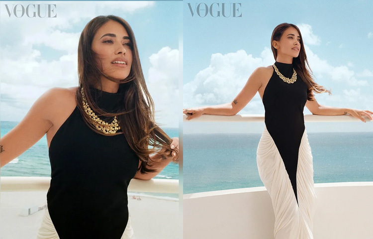 স্ক্যাপারেল্লির ডিজাইন করা সাদা-কালো বডিকন গাউনে দারুণ লাগছে তাকে। চোখে পড়ার মতো ছিল তার পরা স্টেটমেন্ট নেকপিসটি, যেটি টিফানি অ্যান্ড কোংয়ের কালেকশন থেকে নেয়া।