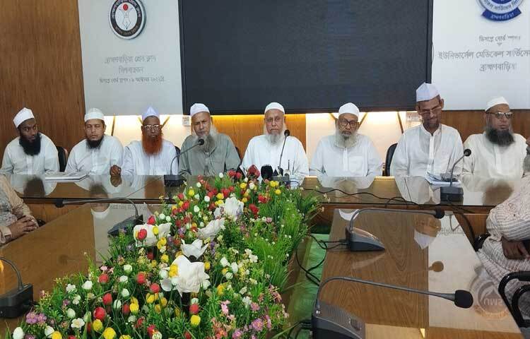 মসজিদ ভাঙায় আমরা মন্দির ভাঙবো তা ইসলাম সমর্থন করে না বলে মন্তব্য করেছেন হেফাজতে ইসলাম বাংলাদেশের মহাসচিব সাজিদুর রহমান। ছবি: আবুল হাসনাত মো. রাফি