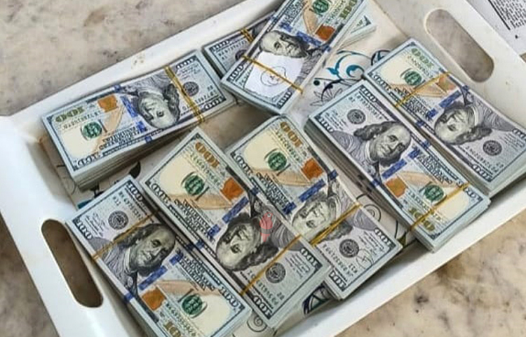 যশোরের বেনাপোল চেকপোস্ট ইমিগ্রেশনে ৭৬ হাজার ৪০০ মার্কিন ডলারসহ নাসরিন আক্তার নামের ভারত থেকে আসা এক নারীকে আটক করা হয়েছে। ছবি: মো. জামাল হোসেন