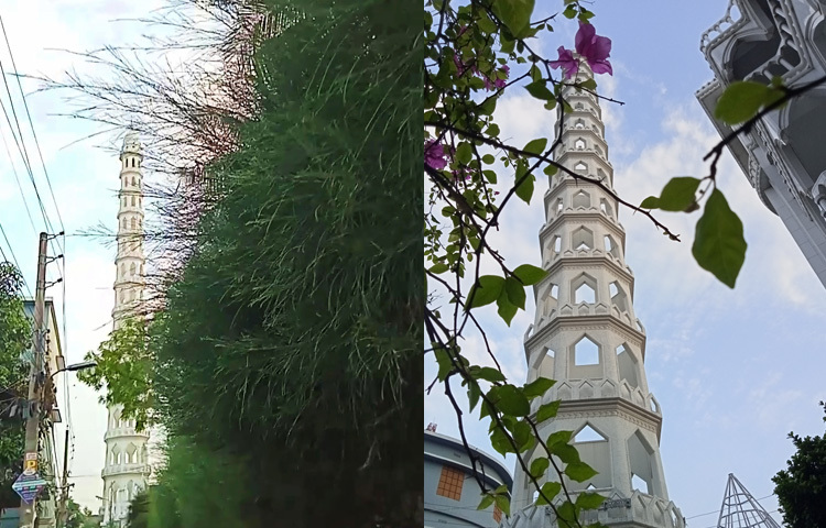 এই মসজিদে প্রায় দুই হাজার মুসল্লির নামাজ পড়ার ব্যবস্থা রয়েছে। মসজিদের চারপাশ ঘিরে অনেকগুলো মিনার রয়েছে তবে সর্ববৃহৎ মিনারটি আব্দুল জব্বার মিনার নামে পরিচিত।