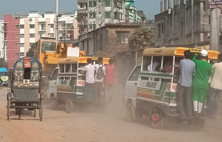 বায়ুদূষণের তালিকায় আজ রাজধানী ঢাকার অবস্থান দ্বিতীয়। সকাল ৮টা ১৭ মিনিটে বায়ুর মান পর্যবেক্ষণকারী সংস্থা এয়ার কোয়ালিটি ইনডেক্সের (আইকিউএয়ার) সূচক থেকে এ তথ্য জানা গেছে। ছবি: শান্ত রায়হান