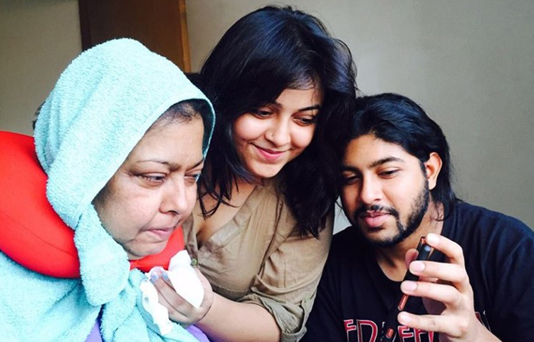 দীপ্ত ও লামিয়া নামে তার দুই সন্তান রয়েছে। ছবি: সংগৃহীত