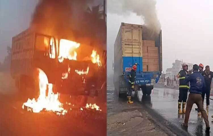 চট্টগ্রামের মিরসরাইয়ে চলন্ত কাভার্ডভ্যানে অগ্নিকাণ্ডের ঘটনা ঘটেছে। ভোর ৬টায় ঢাকা-চট্টগ্রাম মহাসড়কের বারইয়ারহাট পৌরসভার ইউটার্ন এলাকায় এ ঘটনা ঘটে।