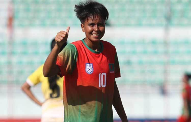 সাফ নারী চ্যাম্পিয়নশিপে ভুটানকে ৭ গোলে উড়িয়ে ফাইনালে বাংলাদেশ।