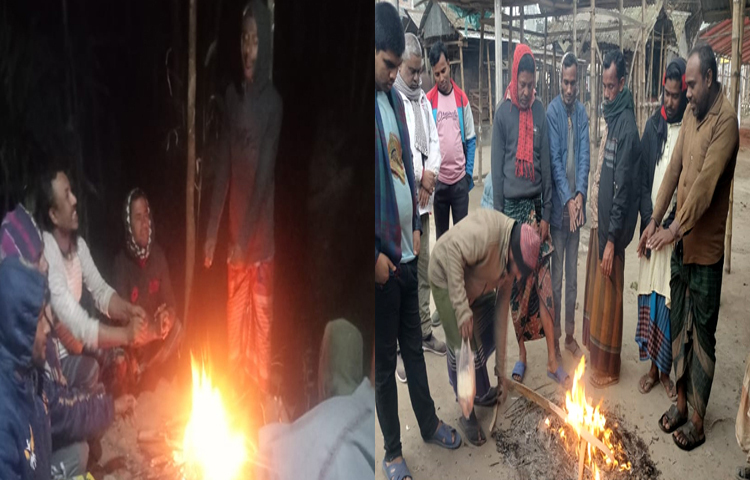 ছয়দিন ধরে সূর্যের দেখা মিলছে না গাইবান্ধায়। এতে বিপর্যস্ত হয়ে পড়েছে জনজীবন। ১৩ জানুয়ারি সকাল ৯টায় জেলায় তাপমাত্রা রেকর্ড করা হয়েছে ১১ ডিগ্রি সেলসিয়াস। যা এ জেলায় এবার মৌসুমের সর্বনিম্ন তাপমাত্রা। ছবি: শামীম সরকার শাহীন