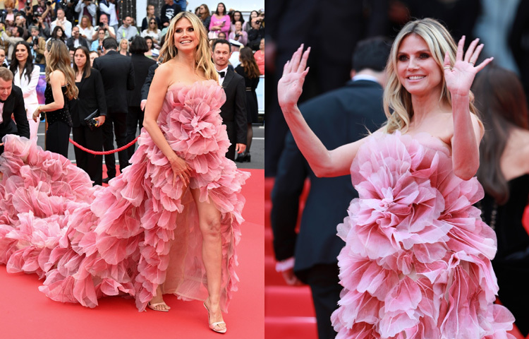 হেইডি ক্লাম এইবারের কান উৎসবে নিজের স্টাইল ও গ্ল্যামারে সবাইকে মুগ্ধ করেছেন। বিশেষভাবে ডিজাইন করা গাউন, যা তার ব্যক্তিত্ব ও শৈলীকে ফুটিয়ে তুলেছে, ফটোগ্রাফারদের ক্যামেরায় ধরা পড়েছে এক স্মরণীয় মুহূর্ত হিসেবে।