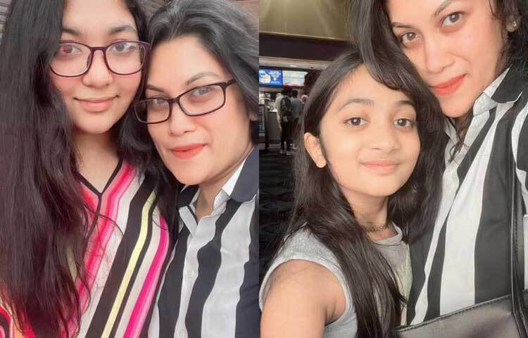 ২০১০ সালের ২৯ সেপ্টেম্বর খোরশেদ আলমকে বিয়ের পর অভিনয় থেকে দূরে সরে যান এই নায়িকা। তাদের ঘরে দুই মেয়ে রাবিয়া ও আরিশা। বর্তমানে মেয়েদের নিয়ে আমেরিকায় বসবাস করছেন অভিনেত্রী। ছবি: ফেসবুক থেকে