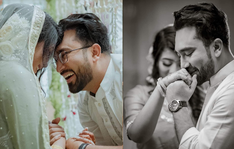 ১২ জানুয়ারি বিয়ে করেছেন ছোট পর্দার অভিনেতা ফারহান আহমেদ জোভান। তার স্ত্রীর নাম সাজিন আহমেদ নির্জনা। ছবি: ফেসবুক