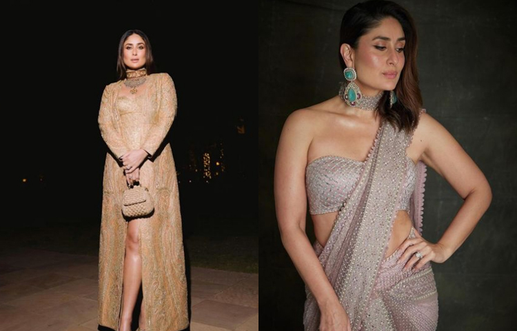 অনবদ্য কারিনা কাপুর। প্রতিটি অনুষ্ঠানেই সেজেছিলেন আকর্ষণীয় রূপে। ছবি: ইনস্টাগ্রাম