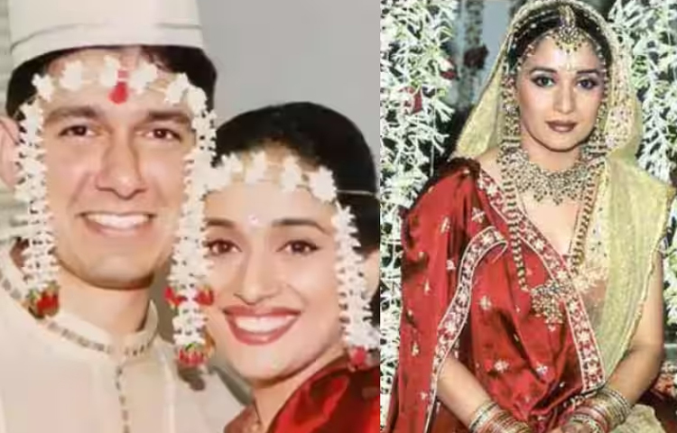 বলিউডের জনপ্রিয় অভিনেত্রী মাধুরী দীক্ষিত। ১৯৯৯ সালে কলোরাডোর ডেনেভারে কর্মরত ক্যালিফোর্নিয়া বিশ্ববিদ্যালয়ের কার্ডিওভাসকুলার সার্জন শ্রীরাম মাধব নেনে কে বিয়ে করেন এই অভিনেত্রী। ছবি: সংগৃহীত