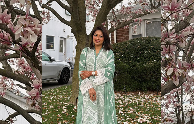 যুক্তরাষ্ট্রের নিউইয়র্কে ঈদ উদযাপন করেছেন জনপ্রিয় ও মডেল অভিনয়শিল্পী মোনালিসা। ছবি: ফেসবুক