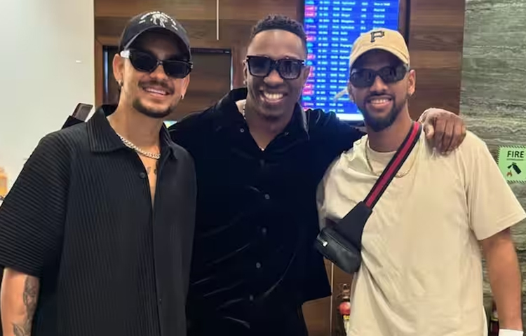 নিকোলাস পুরান, ডোয়েন ব্র্যাভোও এই অনুষ্ঠানে যোগ দিয়েছেন। দুই ক্যারাবিয়ান তারকা সামাজিক যোগাযোগ মাধ্যমে ছবিও পোস্ট করেছেন। ছবি: ইনস্টাগ্রাম