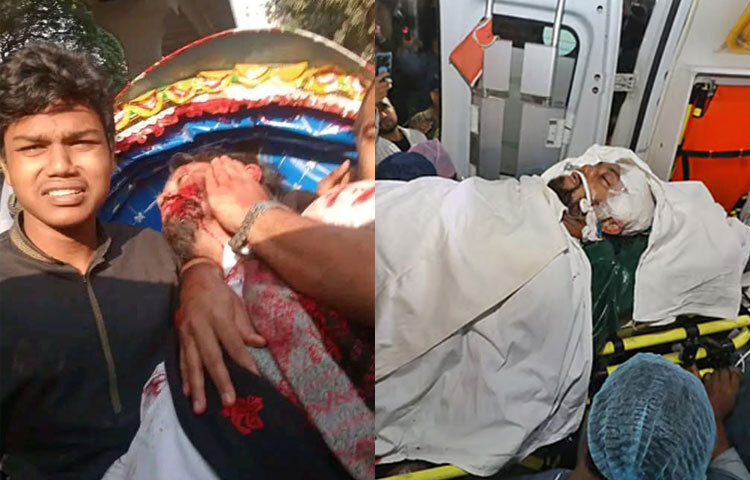 ঢাকা মেডিকেল কলেজ হাসপাতালের পুলিশ ক্যাম্পের ইনচার্জ মো. ফারুক বলেন, দুপুর আড়াইটার পর পরই তাকে হাসপাতালে নিয়ে আসা হয়। তার বাম কানের নিচে গুলিবিদ্ধ হয়েছে। অবস্থা আশঙ্কাজনক।