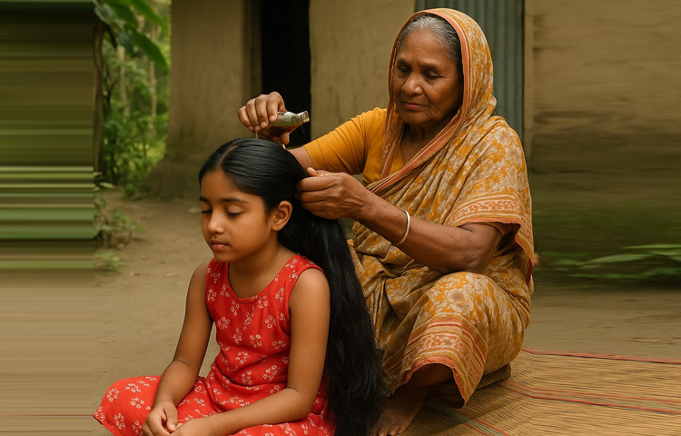বর্ষাকালে অনেকেই রাতে তেল দিয়ে সারা রাত রেখে দেন, যা একেবারেই ঠিক নয়। এতে স্ক্যাল্প ভিজে থাকে দীর্ঘ সময়, ফলে সংক্রমণের আশঙ্কা বাড়ে। এছাড়া ঘামে ভেজা বা অপরিষ্কার চুলে তেল দেওয়া যাবে না। এতে স্ক্যাল্পে জমে থাকা ধুলাবালি ও ব্যাকটেরিয়া তেলের সংস্পর্শে এসে দ্রুত ছত্রাকের সৃষ্টি করতে পারে।