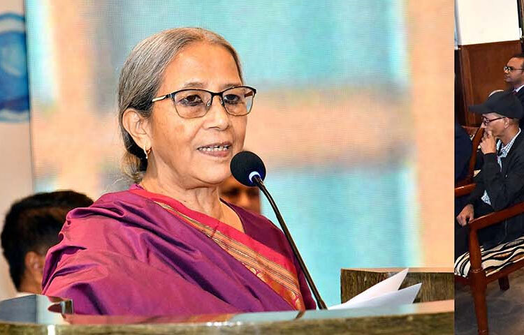 চট্টগ্রামের একটি হোটেলে চট্টগ্রাম বিশ্ববিদ্যালয়ের ইনস্টিটিউট অব মেরিন সায়েন্সেস আয়োজিত ‘মেরিন ফিশারিজ অ্যান্ড ব্লু ইনোভেশনস: সেইফগার্ডিং ওশান হারমনি’ শীর্ষক আন্তর্জাতিক সম্মেলনের দ্বিতীয় দিনে প্রধান অতিথির বক্তৃতা করেন মৎস্য ও প্রাণিসম্পদ উপদেষ্টা ফরিদা আখতার। ছবি: পিআইডি