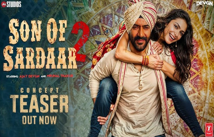 সন অব সর্দার ২: অজয় দেবগন ও ম্রুনাল ঠাকুরের জুটি এবার ফিরছে কমেডি ও অ্যাকশনের ঝাঁপিতে। স্কটল্যান্ডের পটভূমিতে এক মজার, দুঃসাহসিক ও পারিবারিক টানাপোড়েনের গল্প ‘সন অব সর্দার ২’ তে। এই সিনেমাটি মুক্তি পাবে ১ আগস্ট।