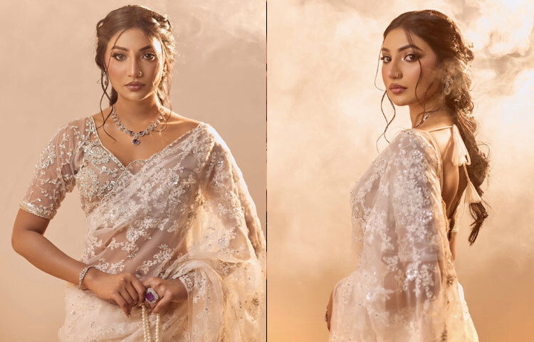 মেকওভারের ক্ষেত্রে সুনেরাহর এই লুক ছিল সফট গ্ল্যামের নিখুঁত উদাহরণ, ‘সিগনেচার লুক বাই সামিয়া’র ছোঁয়ায় চোখে ঘন মাসকারা ও কাজল, গালে হালকা ব্লাশ, ঠোঁটে গ্লসি গোলাপি লিপস্টিক।