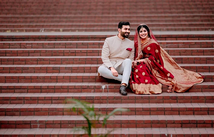 ২৩ ফেব্রুয়ারিতে দ্বিতীয় বিয়ে করেছেন ছোটপর্দার অভিনেতা ও ইউটিউবার তামিম মৃধা। তার স্ত্রীর নাম রাইসা ইসলাম। ছবি: সংগৃহীত