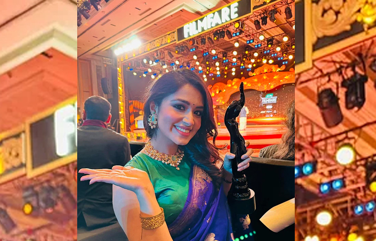 সেরা নবাগতা অভিনেত্রী হিসেবে ফিল্মফেয়ার বাংলা ২০২৪ এর পুরষ্কার পেয়েছেন বাংলাদের জনপ্রিয় অভিনেত্রী তাসনিয়া ফারিণ। ছবি: ফেসবুক