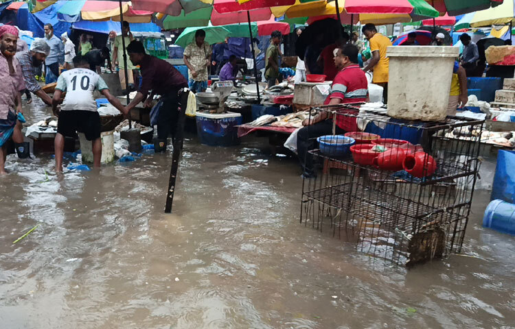 বাজারের একাধিক বিক্রেতা জানান, বৃষ্টির দিনে ক্রেতা যেমন কম আসে, তেমনি যারা আসে তারাও সবজির দাম কম চাইতে থাকে। ফলে অনেক সময় বিক্রেতারা ক্রয়মূল্যেই সবজি বিক্রি করতে বাধ্য হন।