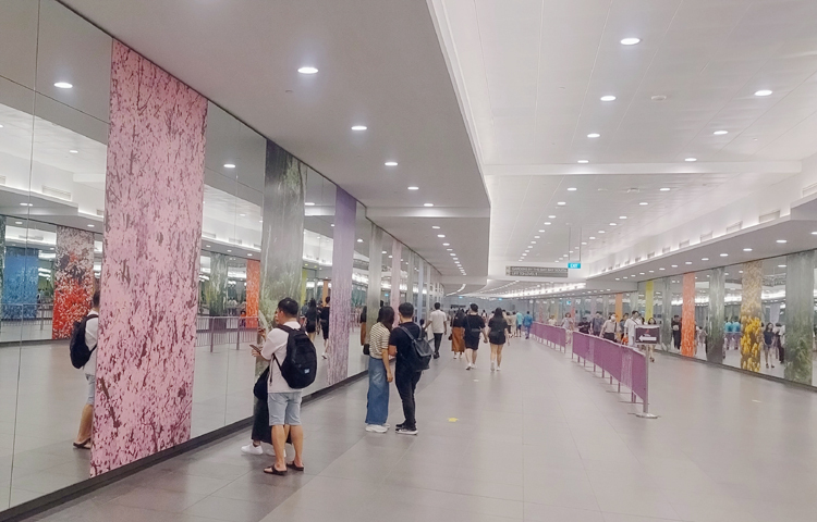 শহরের বিভিন্ন স্থানের ট্রেন স্টেশন কিংবা বাসস্ট্যান্ড থেকে নির্দিষ্ট গন্তব্য থেকে যাত্রীরা সহজেই ওঠেন পরিবহনে। আর বাস বা ট্রেনে উঠতেই একটি কার্ড পাঞ্চ করেন। আবার গন্তব্যে এসে গেলে পুনরায় কার্ড পাঞ্চ করে নেমে যান। সেখানে কোনো ক্যাশ টাকার লেনদেন নেই। এভাবেই চলছে পর্যটন প্রধান দেশ সিঙ্গাপুরের বাস ও ট্রেনের সার্ভিস। ছবি: এম মাঈন উদ্দিন