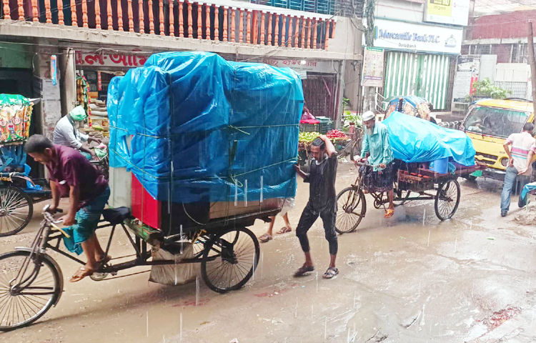 ভ্যানচালক জাহাঙ্গীর হোসেন জাগো নিউজকে বলেন, বর্ষাকালের বৃষ্টি লাগাতার হইলেই আমাদের কষ্ট বাড়ে। কোথাও জলাবদ্ধতা, আবার কোথাও যানজট। সবকিছু মিলিয়েই বাড়তি ভোগান্তিতে পড়তে হয়।