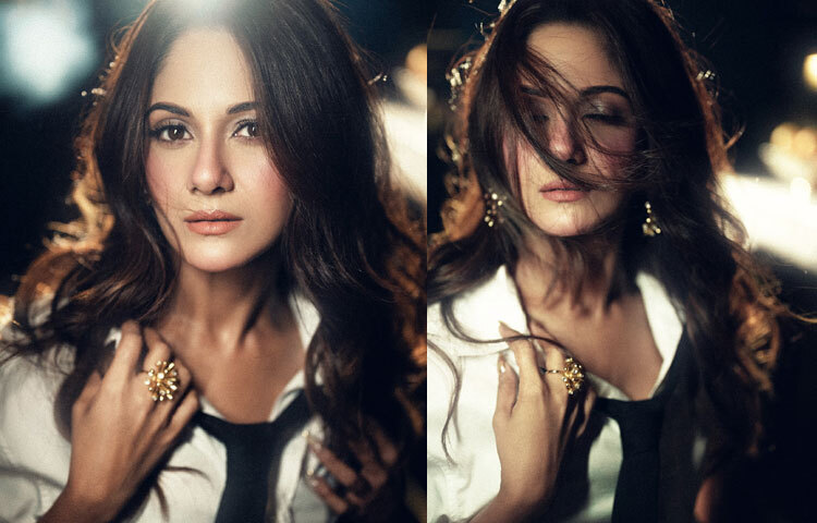 মেকআপেও ছিলো সংযম; মুখে হালকা ব্লাশ, চোখে মাত্র সামান্য মাসকারা আর সফট আইশ্যাডো; ঠোঁটে ন্যুড-কমলা সেমিম্যাট লিপস্টিক।