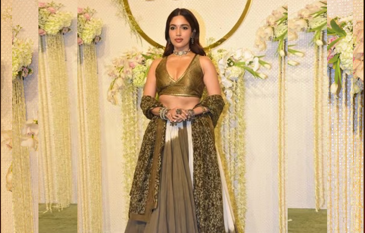 বলিউডের সব অনুষ্ঠানেই দেখা মেলে ভূমি পেডনেকের। ইরার বিবাহোত্তর সংবর্ধনায়ও ছিলেন তিনি। ছবি: সংগৃহীত