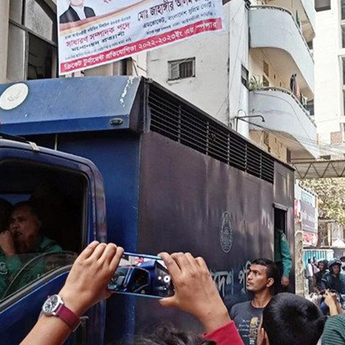 নয়াপল্টন থেকে গ্রেফতার বিএনপির নেতাকর্মীরা আদালতে