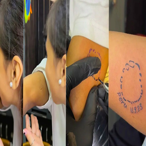 প্রেমিকার কামড়ে ‘আদরের চিহ্ন’, ট্যাটু এঁকে স্থায়ী বানালেন প্রেমিক