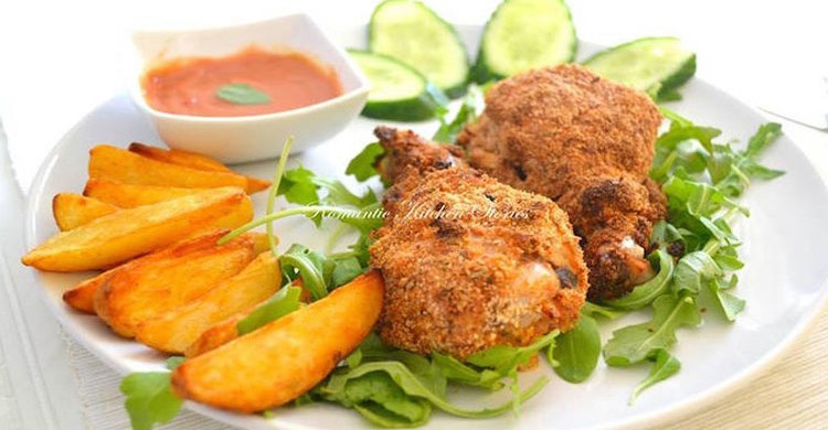 ওভেন বেকড চিকেন ফ্রাই